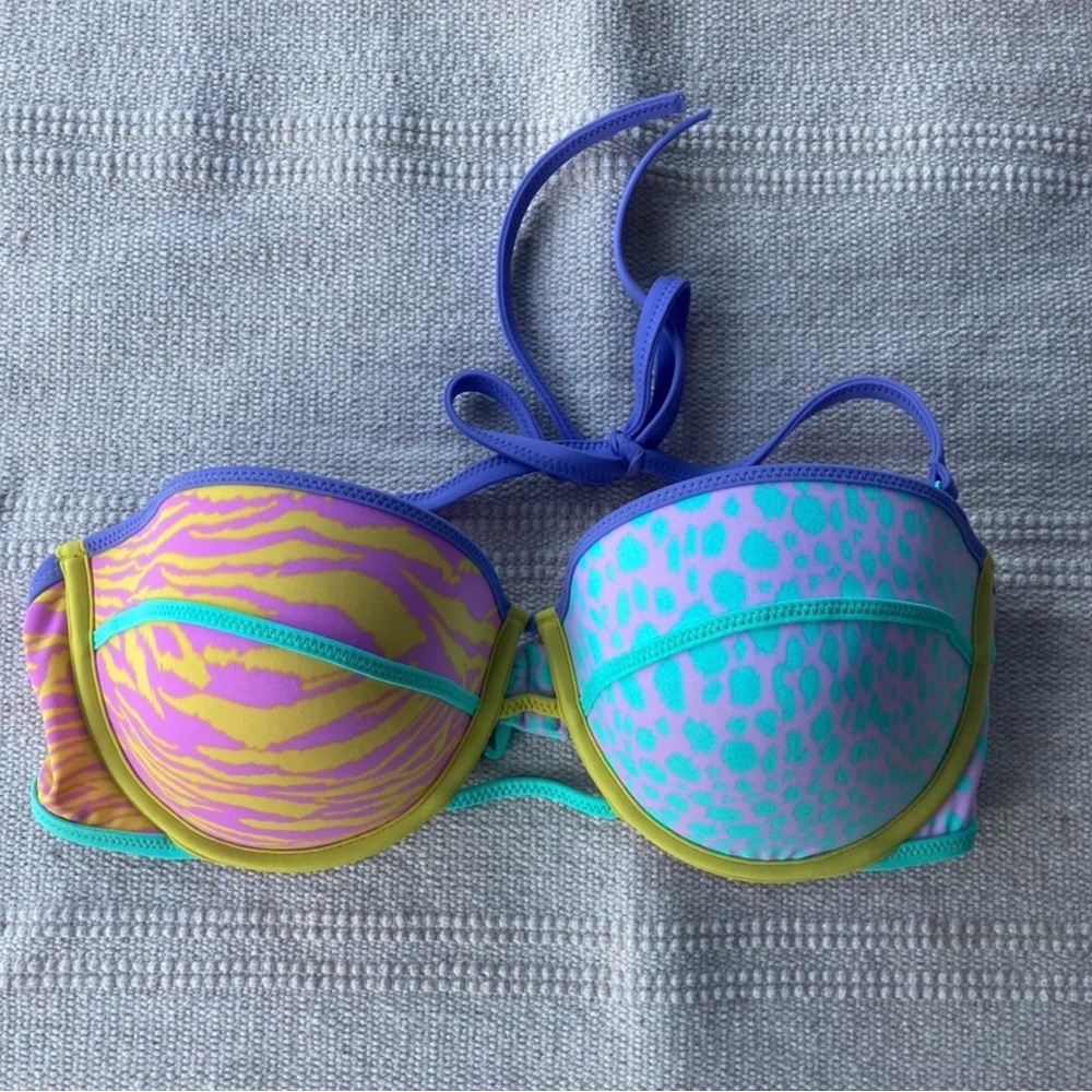 Victoria secret 34 DD cheetah x zebra top